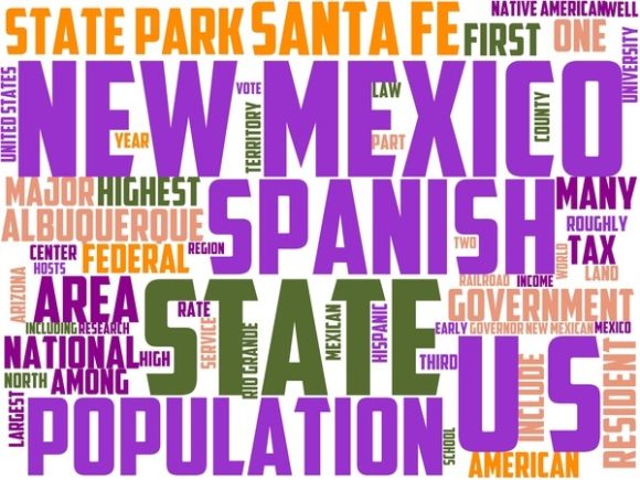 New Mexico Wordart Background.jpg: A Vibrant, Hand-Drawn Word Cloud for Real Creative Projects