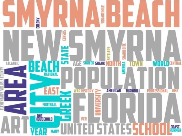New Smyrna Beach Wordart Tshirt.jpg: A Versatile, Hand-Drawn Word Cloud for Meaningful Creative Projects