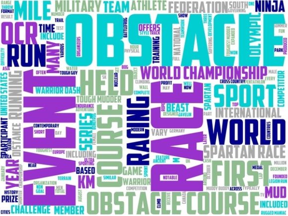 Obstacle Variations Wordart Sticker