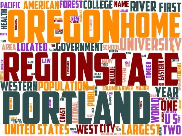 Oregon Wordart Print.jpg: A Versatile Hand-Drawn Word Cloud for Creative Professionals